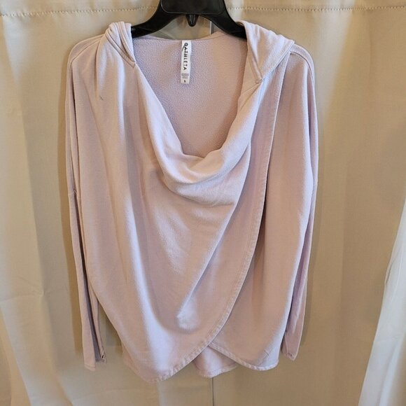 Athleta Tops - AThleta Purana Sweatshirt Small Purple Hoodie Draped Wrap Oversized Modal 17159